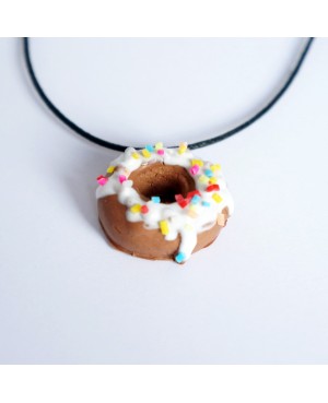 Pendentif gourmand donuts multicolore Pendentifs gourmands