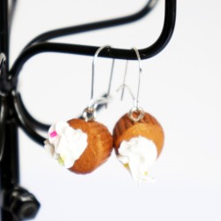Boucles d'oreilles gourmandes cupcakes