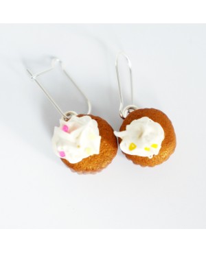 Boucles d'oreilles gourmandes cupcakes Boucles d'oreilles