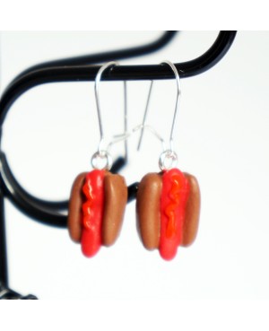 Boucles d'oreilles hotdogs Boucles d'oreilles