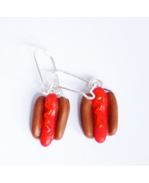 Hot dog earrings Earrings