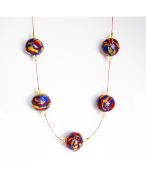 Brightly colored necklace Mid-length necklaces