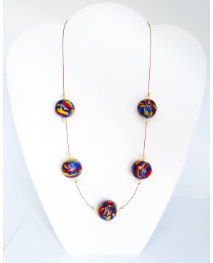 Brightly colored necklace Mid-length necklaces