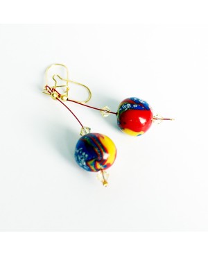 Multicolored drop earrings Earrings