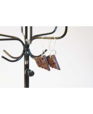 Chocolate earrings Earrings