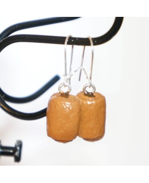 "Pain au chocolat" earrings Earrings