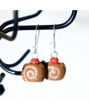 Swiss roll earrings Earrings
