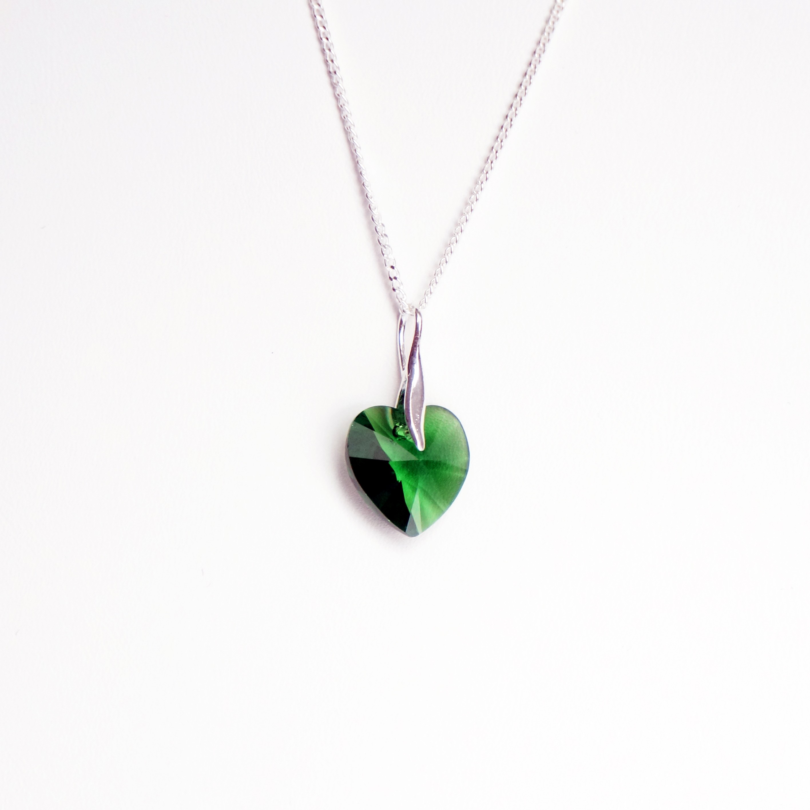 Green Heart Necklace gold – ADORNIA