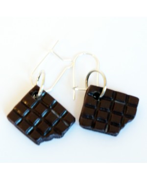 Chocolate bar earrings Earrings