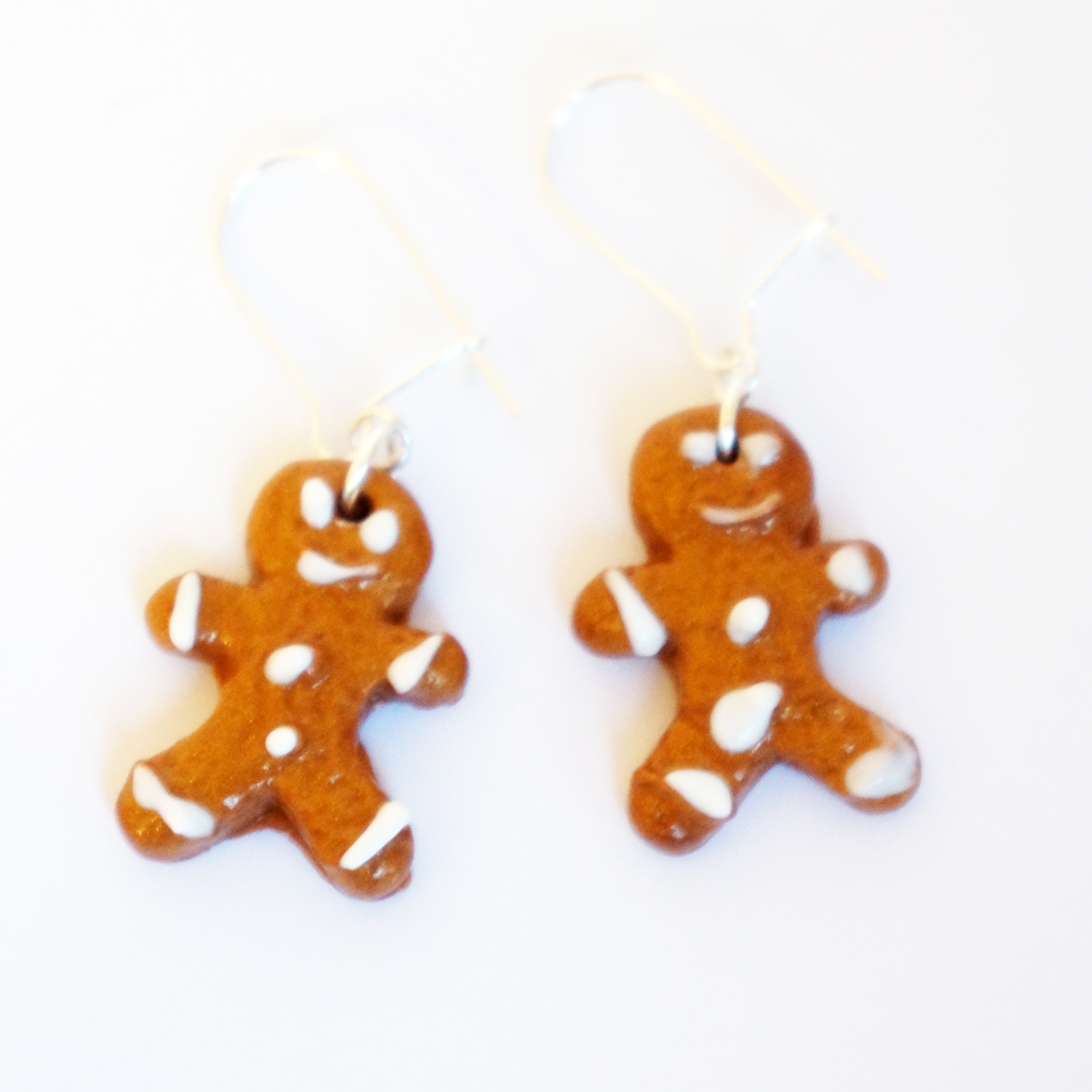 Gingerbread man earrings Les Bijoux du Nibou