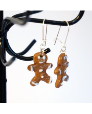Boucles d'oreilles petits bonhommes pain d'épice Boucles d'oreilles
