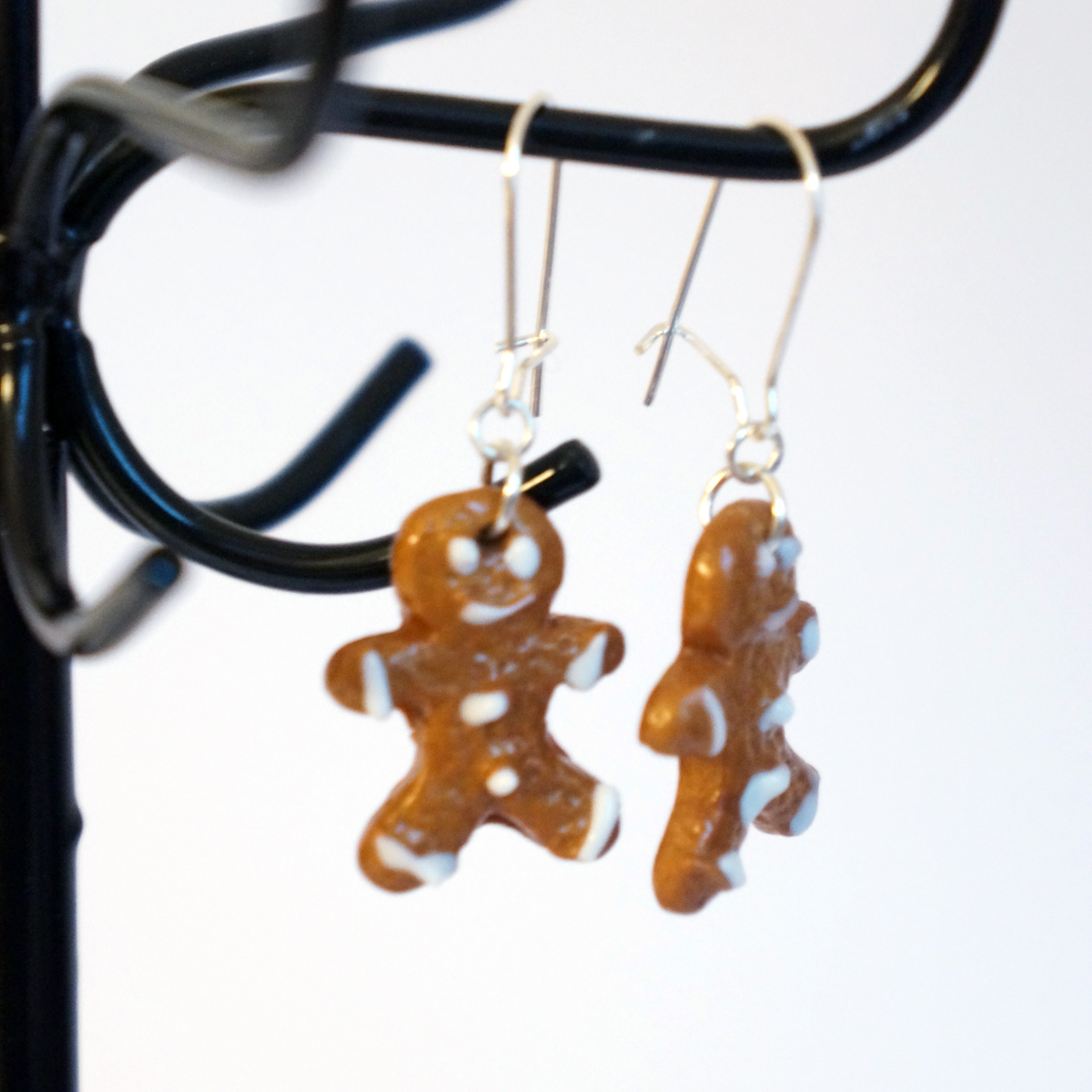 Gingerbread man earrings Les Bijoux du Nibou