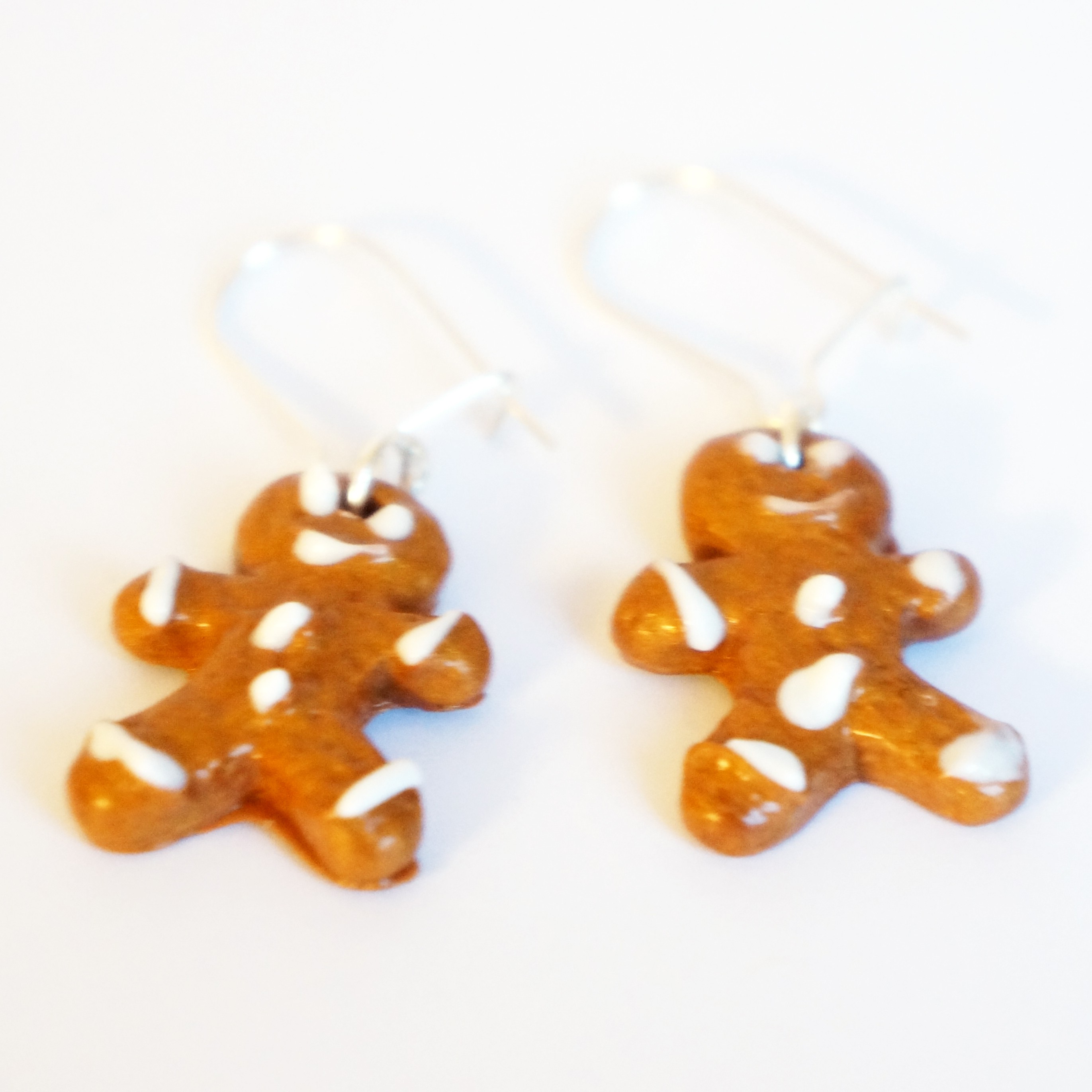 Gingerbread man earrings Les Bijoux du Nibou
