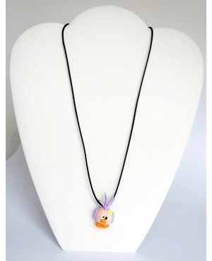 Pendentif piou-piou violet Pendentifs en pâte polymère