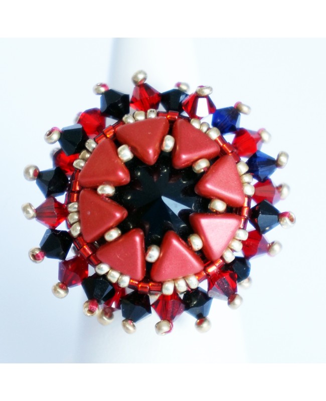 Bague Lego cœur noir ou rouge , anneau réglable – Luckyfind