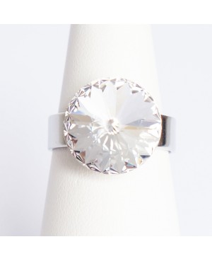 Bague "diamant" en cristal de Swarovski Bagues "solitaire" en cristal