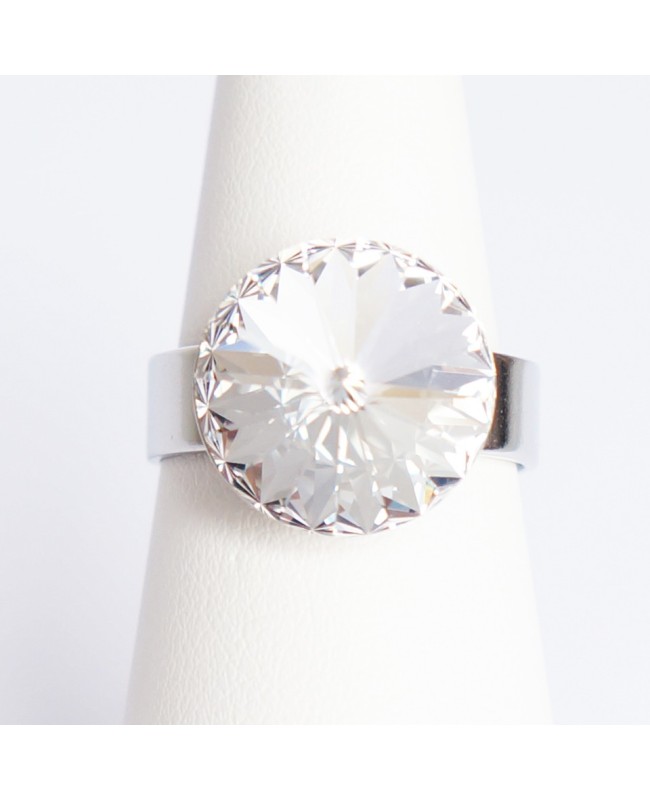“Diamond” Swarovski crystal ring “Solitaire” Swarovski crystal ring