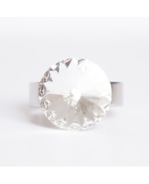 “Diamond” Swarovski crystal ring “Solitaire” Swarovski crystal ring