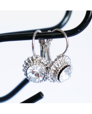 Boucles d'oreilles pendantes en cristal Boucles d'oreilles en perles et cristal