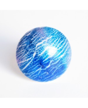 Blue handmade ring Quirky and polymer clay rings