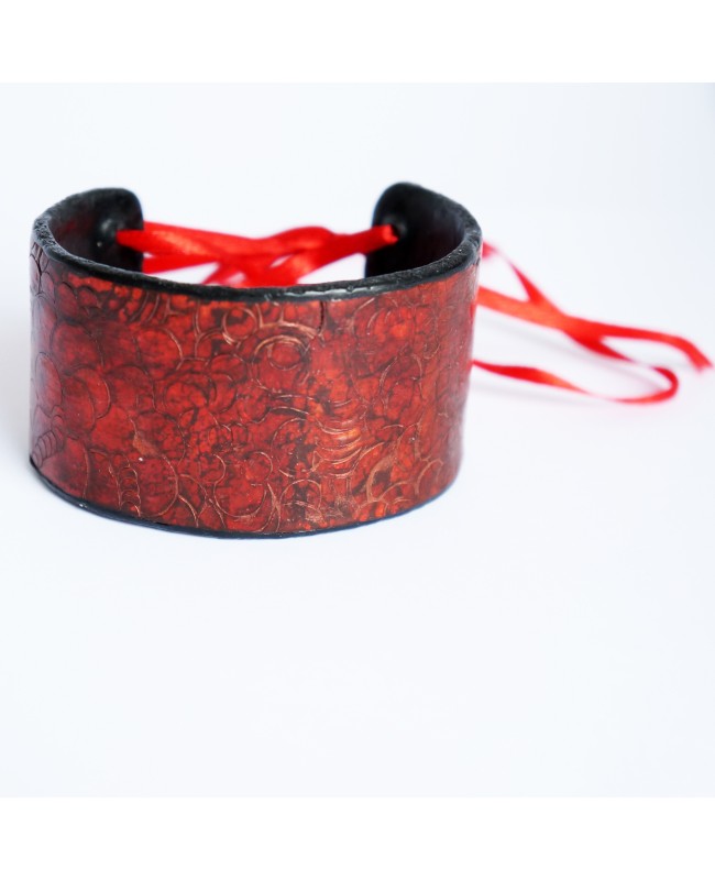 Handmade red bracelet