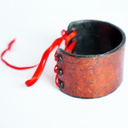 Handmade red bracelet