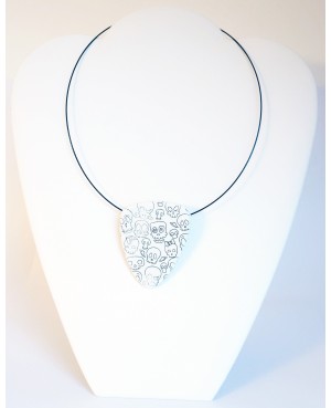 Pendentif têtes de mort Pendentifs en pâte polymère