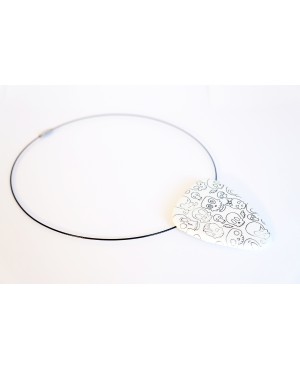 Skull pendant Polymer clay pendants