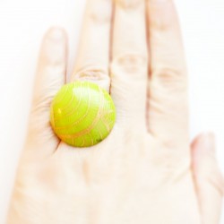 Green and gold ring