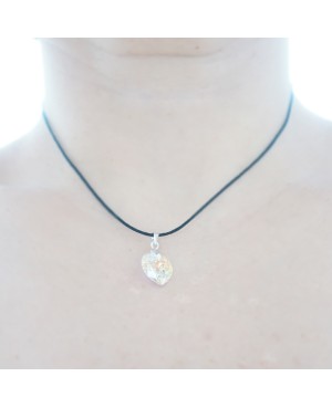 Transparent Swarovski crystal heart pendant Heart pendants