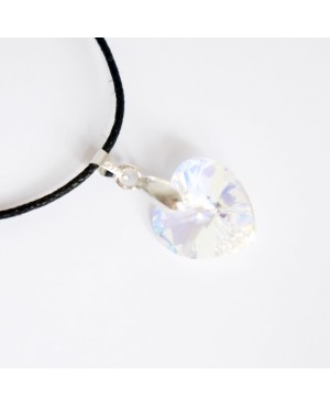 Pendentif coeur transparent en cristal de Swarovski Pendentifs coeur