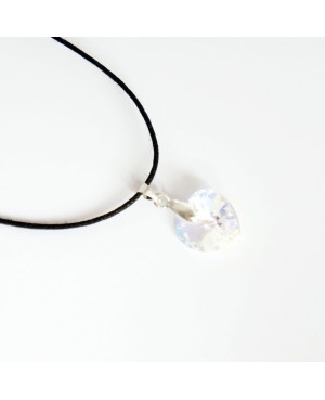 Pendentif coeur transparent en cristal de Swarovski Pendentifs coeur