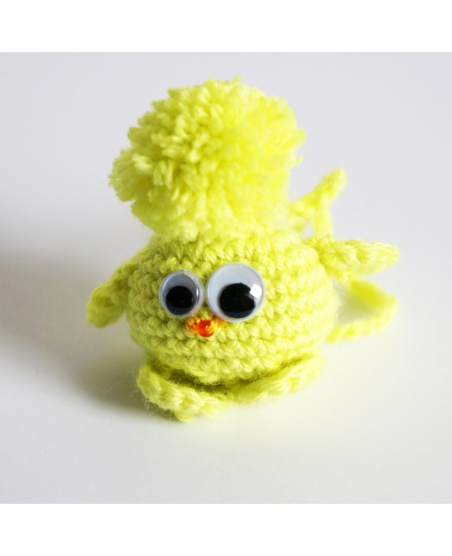 Little yellow “piou-piou” bird - jewelry bag