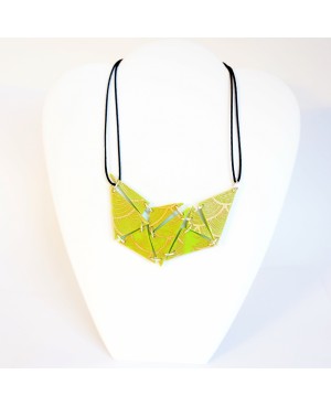 Fluorescent green ring, necklace and earrings set Matching sets