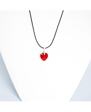 Pendentif coeur rouge en cristal de Swarovski Pendentifs coeur