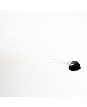 Red and Black Swarovski crystal heart necklace Heart pendants