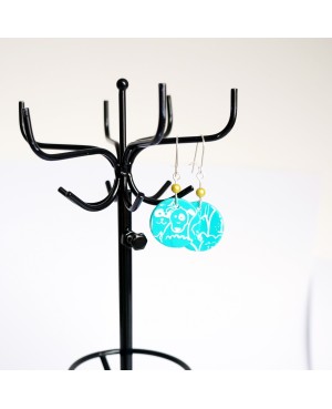 Boucles d'oreilles turquoises chiens et chats Boucles d'oreilles artisanales (fait-main)