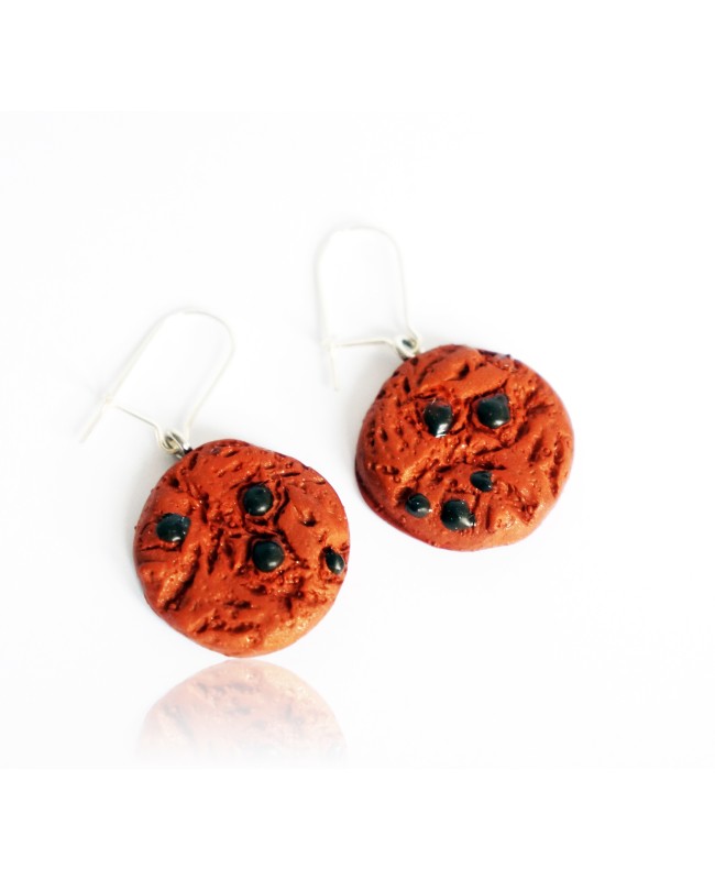 Boucles d'oreilles gourmandes cookies