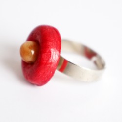 Little round red and orange ring
