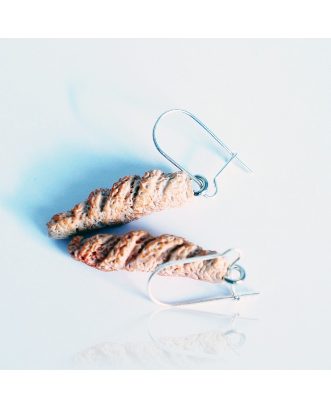 Boucles d'oreilles baguettes de pain