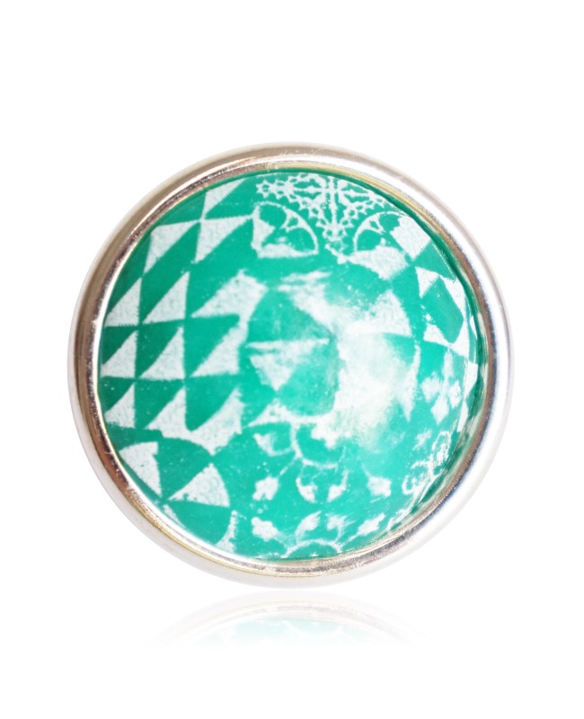 Grande bague verte azulejos