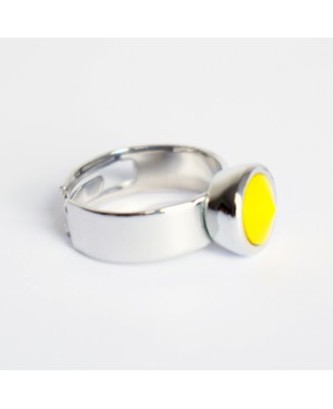 Yellow solitaire ring in crystal “Solitaire” Swarovski crystal ring
