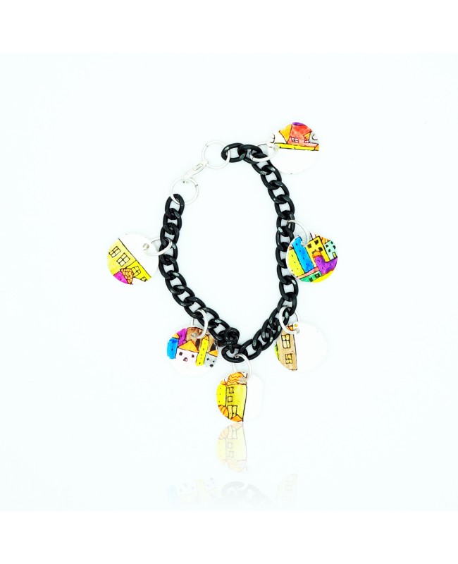 Bracelet maisons multicolores