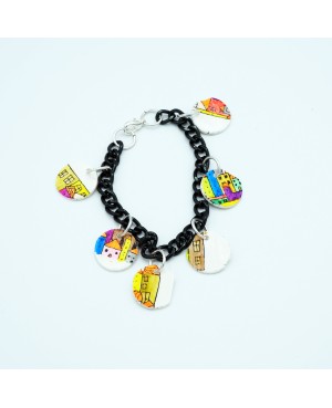Bracelet maisons multicolores Bracelets
