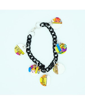 Bracelet maisons multicolores Bracelets