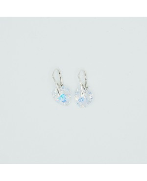 Boucles d'oreilles coeurs transparents Boucles d'oreilles en perles et cristal