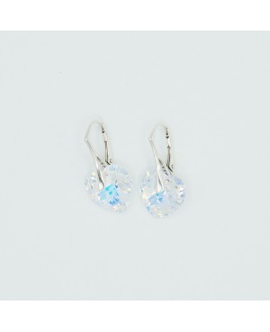 Boucles d'oreilles coeurs transparents Boucles d'oreilles en perles et cristal