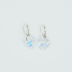 Transparent heart-shaped earrings