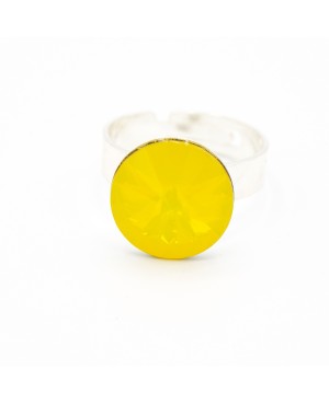 Bague solitaire jaune Bagues "solitaire" en cristal