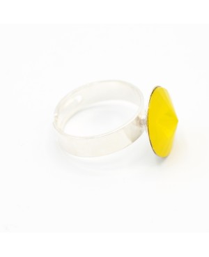Bague solitaire jaune Bagues "solitaire" en cristal